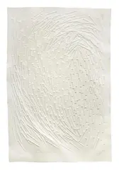 Günther Uecker, Fliessend, 1997, Embossing on card. Approx