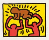 Keith Haring, Aus: Pop Shop IV, 1989, Colour screenprint on card