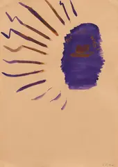 Sigmar Polke, Tut doch WAS!, Around 1966/1967, Watercolour on brown paper