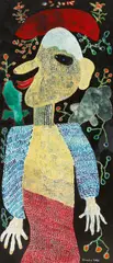 Ursula Schultze-Bluhm, Der Gärtner, 1988, Oil and gloss paint on wood