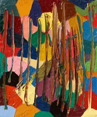 Bernard Frize, Nain, 1989, Oil on canvas