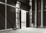 Thomas Struth, Technology center at the University of Dortmund (from the series: Unconscious Places), 1985, Ferrotyped gelatin silver print on Agfa-Paper, printed