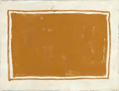 Joan Hernández Pijuan, Espai Ocre 2, 2003, Oil on canvas