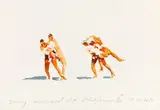 Norbert Bisky, Wir sind die Mädchen II, 2013, Watercolour and pencil on card