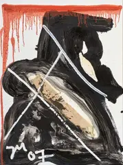 Jonathan Meese, Schwester Gunzaff, 2007, Mixed media on canvas