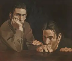 Johannes Grützke, Umsonst, 1973, Oil on canvas