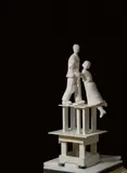 Grisha Bruskin, Broken Love (From the serie: On the Edge), 2000, Plaster and wood. Approx