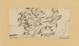 Paul Klee, Brunnengruppe, 1914, Pen and ink drawing on laid paper, mounted by artist verso on backing card (