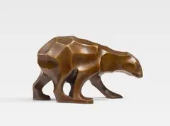 William Wauer, Eisbär, 1924, Bronze