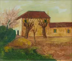 Felix Nussbaum, Gehöft in Südfrankreich, 1930, Oil on canvas. 53.3/54 x 63/