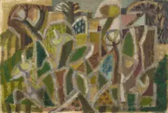 Eduard Bargheer, Vegetation, 1959, Oil on canvas