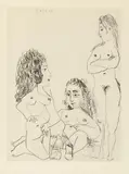 Pablo Picasso, Trois femmes, 1968, Etching on wove paper