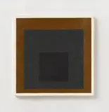 Josef Albers, Study to homage to the square: Small and large Dark against light Brown
