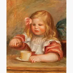 Pierre-Auguste Renoir, Coco mangeant sa soupe, 1905, Oil on canvas