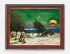 Franz Radziwill, Der Winter ist schön, 1963, Oil on canvas on panel