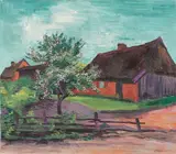 Max Pechstein, Blühender Apfelbaum, 1928, Oil on canvas