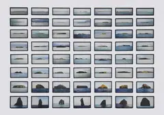 Ólafur Elíasson, The Island Series, 1997, Photo work in 56 parts: chromogenic prints on aluminium composite panels (reprint 2021)