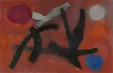 Fritz Winter, Nach unten, 1951, Oil on canvas
