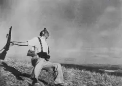 Robert Capa, The Falling Soldier, 1936, Posthumous gelatin silver print, printed under the supervision of Cornell Capa c.