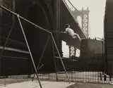 Walter Rosenblum, Girl on a Swing, Pitt Street, New York, 1938, Gelatin silver print, printed later