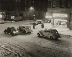 John Albok, 97th Street Corner, New York City, 1943, Vintage gelatin silver print