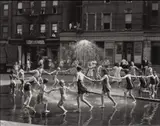 Todd Webb, The Circle, LaSalle St. at Amsterdam Ave., New York, 1947, Gelatin silver print, printed later
