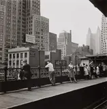Arnold S. Eagle, 42nd street. Third Avenue El, New York, 1936, Gelatin silver print, printed later