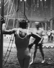 Ted Croner, Untitled (acrobats in the circus), c. 1947, Gelatin silver print, printed later