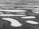 Peter Keetman, Schnee-Inseln, 1958, Vintage ferrotyped gelatin silver print on Agfa paper