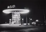 Hans Truöl, Agip-Tankstelle, 1958, Ferrotyped gelatin silver print on Agfa-Brovira paper, printed