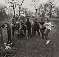 Diane Arbus, Baseball Game in Central Park, New York City, 1962, Gelatin silver print on Agfa paper, printed 1980 by Neil Selkirk