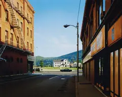 Stephen Shore, Holden Street, North Adams, Massachusetts, July 13, 1974, 1974, Chromogenic print, reprinted 2012 (under the supervision of the photographer)