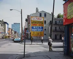 Stephen Shore, West Fifteenth Street and Vine Street, Cincinnatti, Ohio, May 15, 1974, 1974, Chromogenic print, reprinted 2012 (under the supervision of the photographer)
