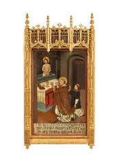 Maestro de Morata, The Mass of Saint Gregory, Oil on panel