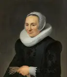 Willem van der Vliet, Portrait of a lady wearing a bonnet, Oil on panel