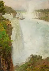 Carl Wuttke, Niagarafalls, Oil on hardboard