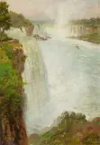 Carl Wuttke, Niagarafalls, Oil on hardboard