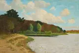 Paul Müller-Kaempff, Sunny autmn day at the Saaler Bodden, Oil on canvas
