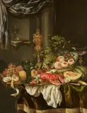 Abraham van Beijeren, A sumptuous still life, Oil on canvas (relined)