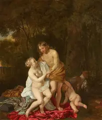 Jacob van Loo, Venus and Adonis, Oil on canvas (relined)