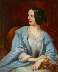 Eugène Pluchart, Portrait of a Lady (Vera Samoilova), Oil on canvas
