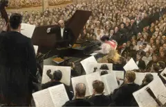 Martha Dehrmann, Bülow in Concert, Oil on canvas