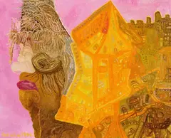 Ursula Schultze-Bluhm, Pariser Promenade in seinem Kopf, 1994, Oil on canvas