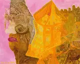 Ursula Schultze-Bluhm, Pariser Promenade in seinem Kopf, 1994, Oil on canvas