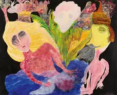 Ursula Schultze-Bluhm, Susanna im Bade, 1980, Oil on canvas