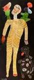 Ursula Schultze-Bluhm, The sentimental Man, 1988, Oil and lacquer on wood