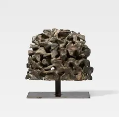 Emil Cimiotti, Untitled, 1991/1992, Bronze with golden-brown patina on steel base. Total