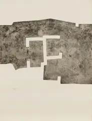 Eduardo Chillida, Euzkadi V, 1976, Etching on card