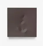 Turi Simeti, Quattro ovali marroni, 1998, Acrylic on shaped canvas
