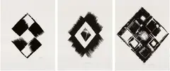 Heinz Mack, Suite Noire, 1998/1999, 10 linocuts on card